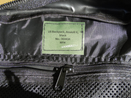 RUCSAC MILITAR MFH Assault II Marime 40 litri - Negru - SKU 30343A - Img 8