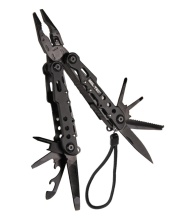 MULTITOOL MIL-TEC „BLACK COBRA" – 9 FUNCȚII UNEALTĂ SUPRAVIEȚUIRE & CAMPING - SKU 15406102 - MULTI TOOL BLACK LG M.ETUI