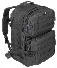 RUCSAC MILITAR MFH Assault II Marime 40 litri - Negru - SKU 30343A