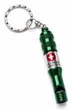 FLUIER DE URGENTA MFH - culoare verde model supravietuire - Material Aluminiu - SKU 27564