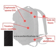 RUCSAC MILITAR MIL-TEC LASER-CUT Marime S 20 litri - Verde Inchis - SKU 14002601 - Img 5