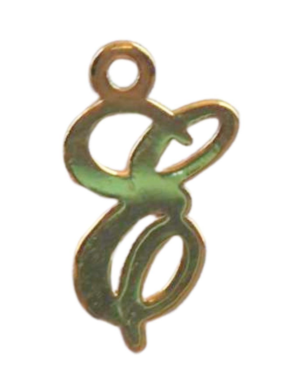 Letras colgantes de oro