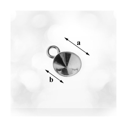 charm argint 925 pentru swarovski 1122 ss29 6 mm