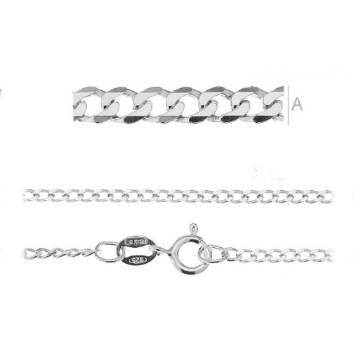 lant argint 925 42 cm grosime 1,85 mm , 2,80 g