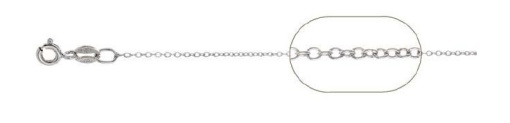 lanț forzatin 030 43 cm argint 925, greutate 1,40 grame, grosime 1,1 mm