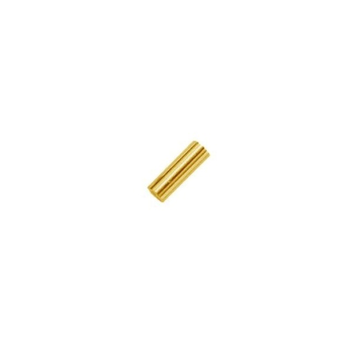 crimp argint placat cu aur 2x2 mm