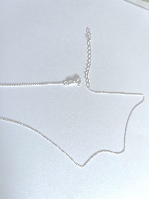 Lanț 40 cm + prelungire 5 cm grosime 1 mm, greutate 1,26 grame