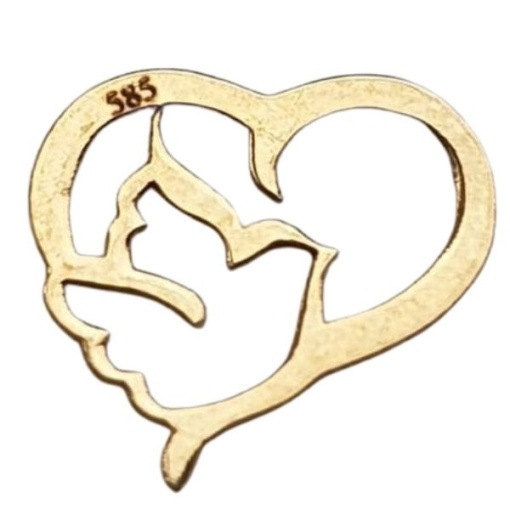 pandant inima aur14k
