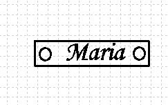 Placa con nombre grabado 4x 17 mm plata 925
