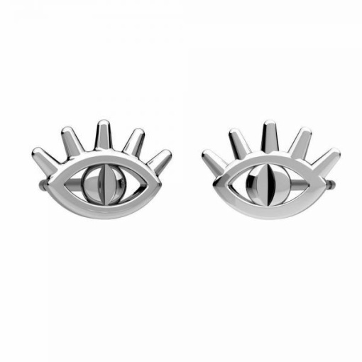 1 pair of silver 925 twisted earrings the eye of the prophet