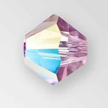 Biconic precious amethyst ab 4 mm