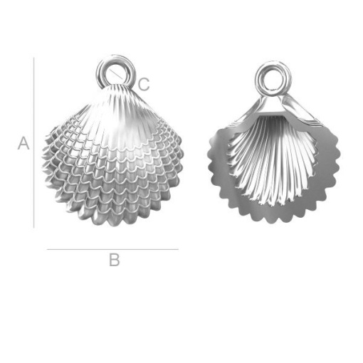 charm argint scoica