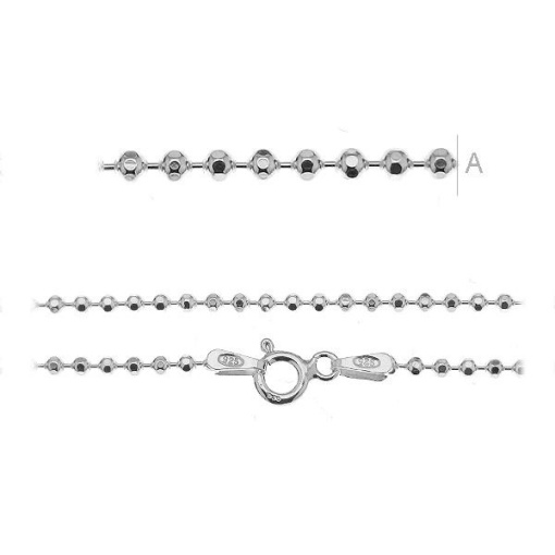lant, argint 925 bila 1,8 mm lungime 45 cm