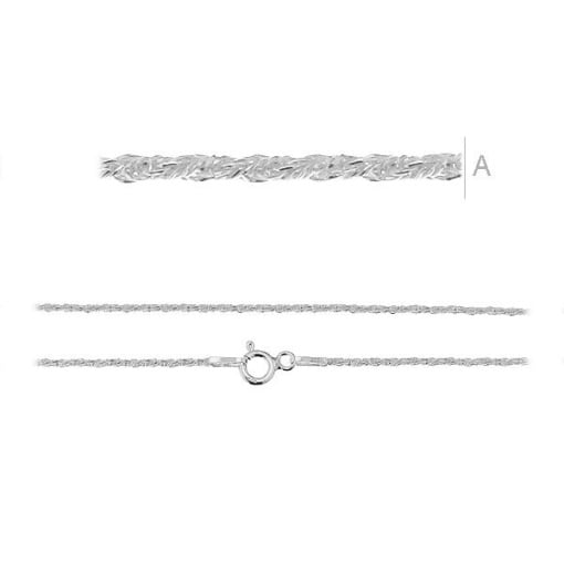 lant argint 925 los 42 cm , greutate 1,70 grame
