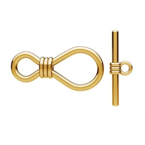 Închizătoarea de argint cu design încrucișat ag925 placat cu aur