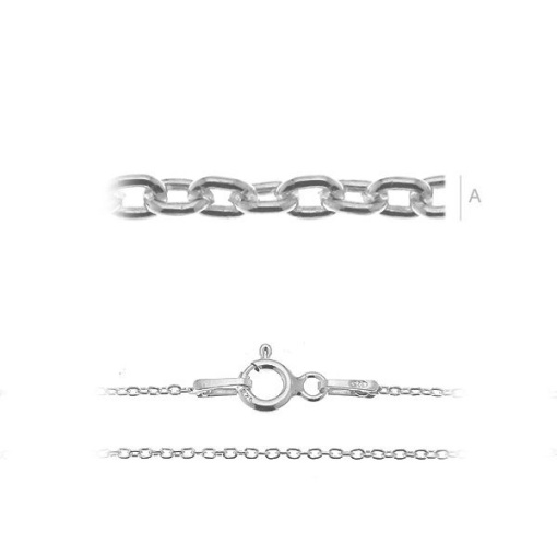 lant argint 925 65 cm 1 mm, 1,48 grame