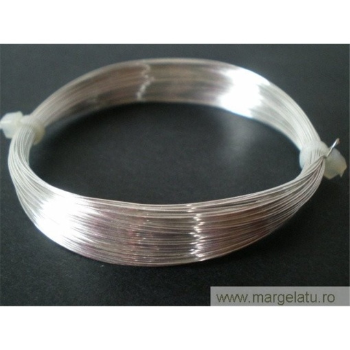 sarma cupru argintata 1 mm 4 metr non tarnsihi cod xag19