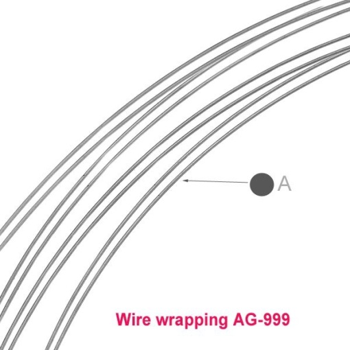 sarma de argint 0.4 mm soft WIRE WRAPPING / 0,5 metru