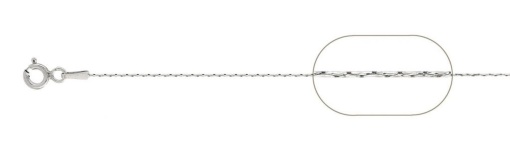 Lant argint 925 cardano 55 cm, greutate 1,53 grame