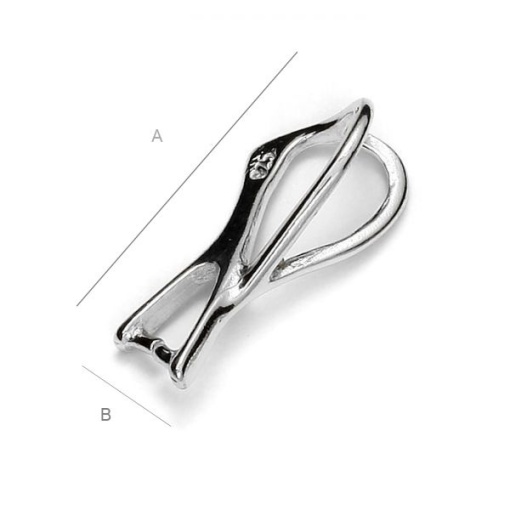 pendant hooks ,15.5 mm .925 silver