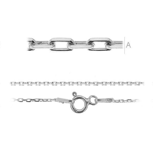lant argint anchor 42 cm argint 925, greutate 1,40 grame