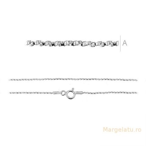 Lantisor ,argint .925 marcat 45 cm grosime 0.9 mm cod AG077 - Img 1