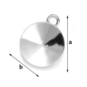 accesoriu, argint .925 pebtru swarovski 1122 ss47 - Img 1