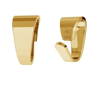 agatatoare pandant aur 14k placat cu aur de 24 k - Img 2