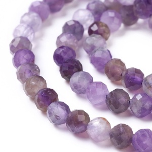 Amethyst natural fattest round 4 -4.5 mm  - Img 2