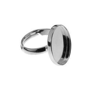 anillo ajustable base para magic glos plata 925
