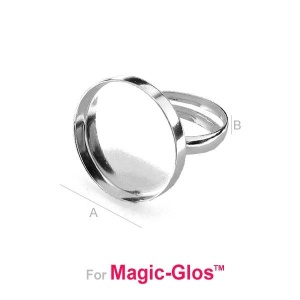 baza inel argint 925, 18 mm