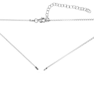 cadena, plata 925 41 cm con alargador de 5 cm