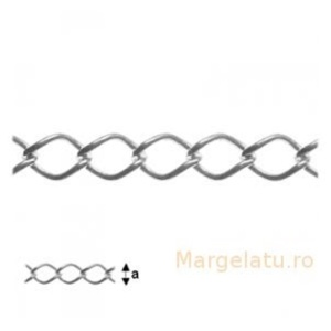 Chain by the metre, 925 sterling silver, 2.85 mm, 0.5 m - Img 2
