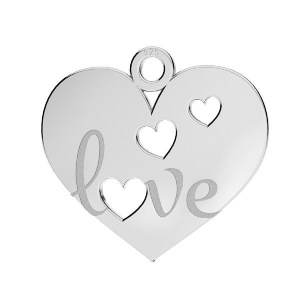 charm corazón plata 925