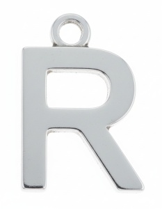 Colgante Letra R plata 925