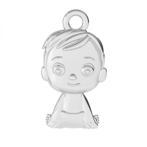 Colgante niño plata 925, 16,2 mm - Img 1