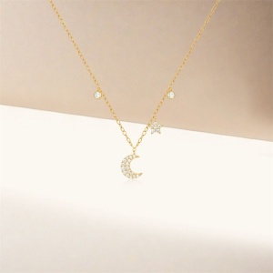 Collar de plata de ley de 40,5 cm con charms  - Img 3