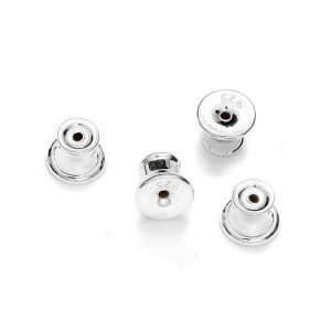 Earring stopper, 925 sterling silver, 5.3 mm