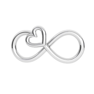 Eslabón infinito de plata 925