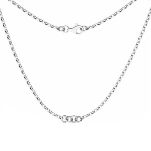 Lanț pentru link argint 925, 41 cm, 2,8 g - Img 2