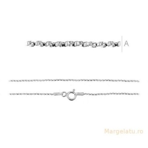 Lantisor ,argint .925 marcat 45 cm grosime 0.9 mm cod AG077 - Img 2