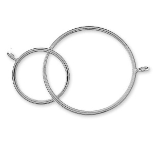 Link cercuri argint 925, 51 x 27,5 mm