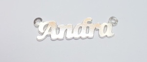 Name plate Andra, 925 sterling silver, 36 x 7 mm
