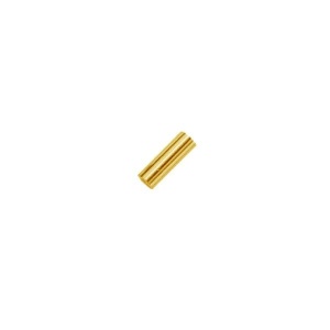 plata de ley 925 bañada en oro 2 x 1,5 mm