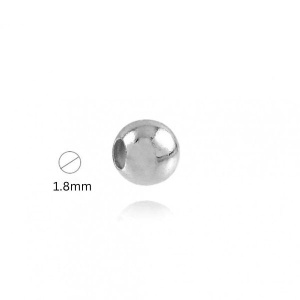 1.8 mm sterling silver balls