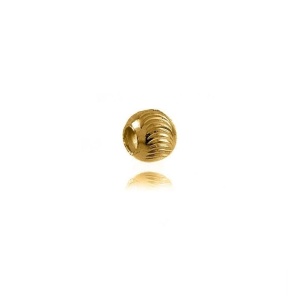 bola de luna de plata 925 bañada en oro de 3 mm