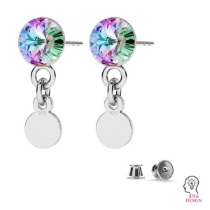 Coin charm, 925 sterling silver, 5 mm - Img 4