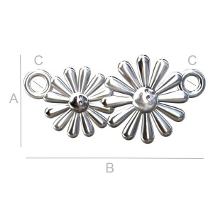 Colgante plata 925, 22 x 11 mm