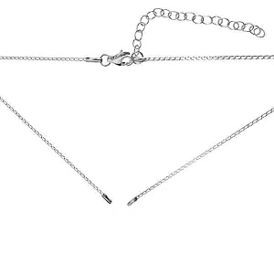 Cordón, plata 92540 cm rodiada AG148