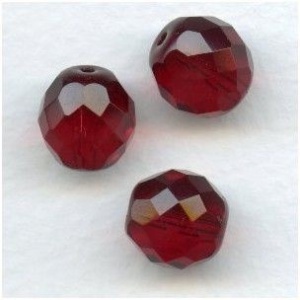 Cuentas preciosas de Siam de 5 mm